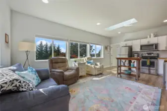 Great Room/Kitchen space above shop-Light filled