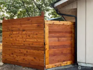Newer fencing.