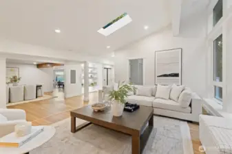 Open-concept layout on the main level