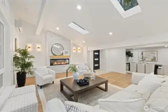 Open-concept layout on the main level