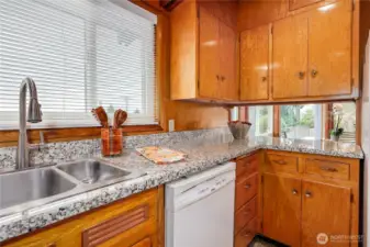 Plenty of counter space to create.