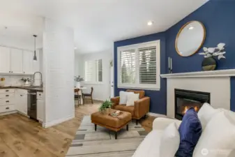 Open concept floorplan makes this space perfect for having friends over.