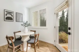 Abundant natural light and privacy.