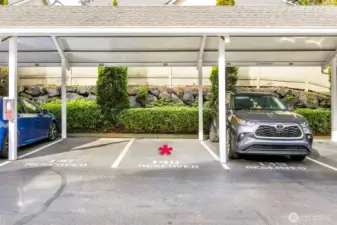 Assigned parking space is #140