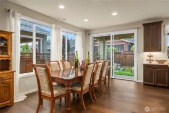 Bright and Inviting Dining Space.