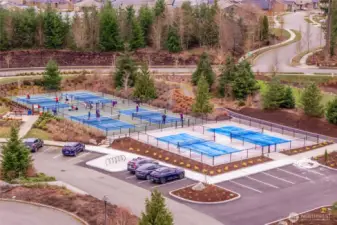 Community pickleball courts.