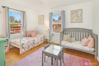 A second bedroom with closet is on the main floor.