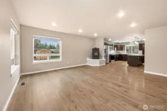 Living room from front entry