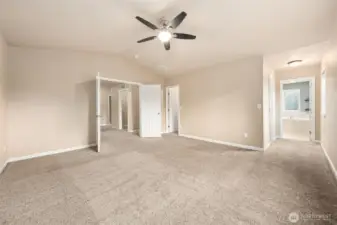 Primary Bedroom with dual closets
