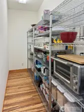 Walk in pantry off kitchen. Perfect size to build out.