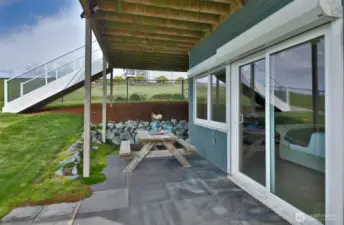Patio out the Primary bedroom.
