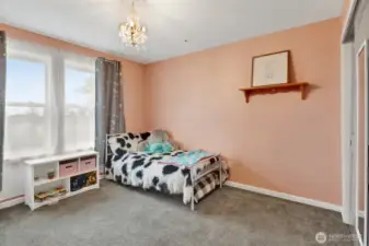 Upstairs find 3 large bedrooms. Bedroom #1
