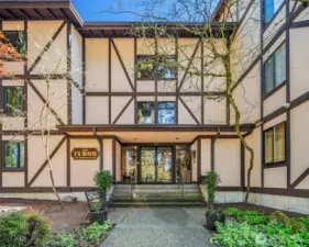 Front Entrance to Tudor Building at 4501 Grandview Dr W