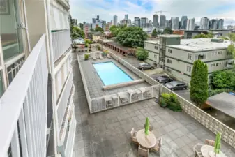Community Pool and Entertainment area.