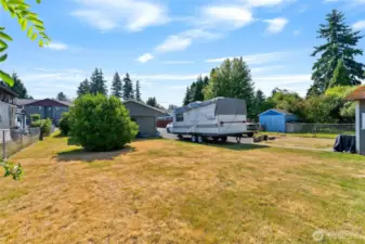 Plenty of space of RV parking and potential expansion