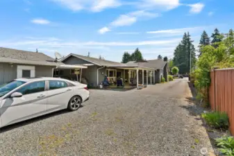 Huge driveway