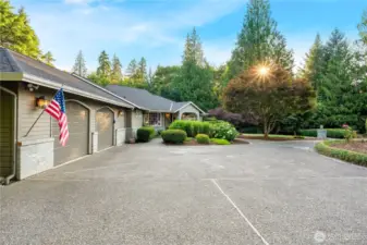 Oversized 2 car garage offers endless potential for storage, hobbies, or a home business on this spacious Maple Valley lot.