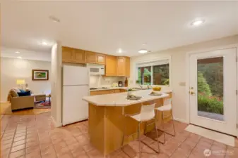 2nd kitchen on lower level with ample storage and counter space for ease and convenience in your Maple Valley home.