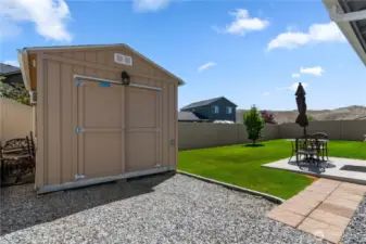 Huge shed w/electricity, heated and AC.