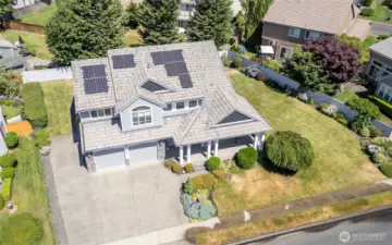 Home has solar panels