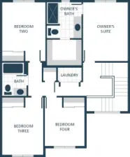 IMAGE IS A RENDERING Photographs are for illustrative purposes only. Features, finishes, interior/exterior colors, landscaping and floorplan shown may vary from actual homes built.