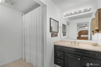 This is the primary bathroom.