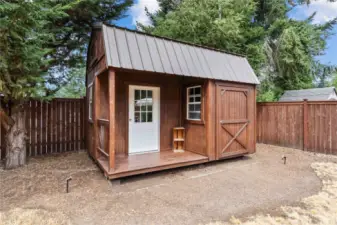 Second of two custom made sheds.