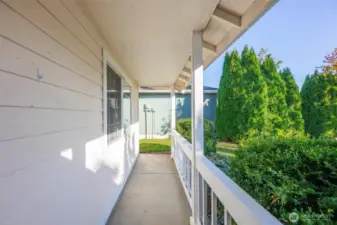 Large and welcoming front porch