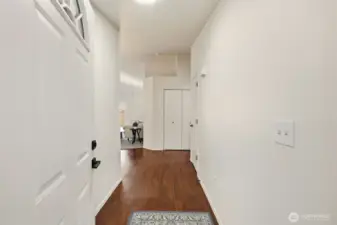 Open the front door to be welcomed in to the open concept living
