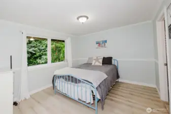 bedroom upstairs with bathroom attached