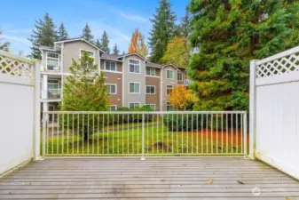 Another view of the back deck.