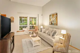 Front living room from the dining.