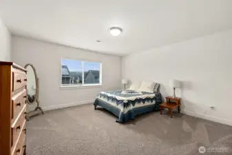 Bedroom #3 is incredibly spacious and is very light and bright.  All of the rooms have such great natural light!