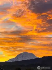 This picture was taken from the front of the house.