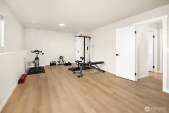 Spacious bonus/rec room.