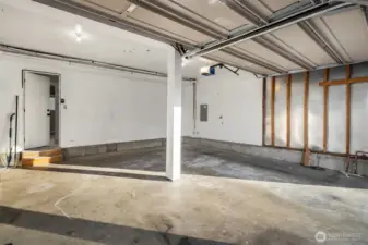 Two car garage.