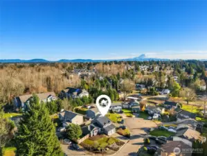 Aerial view of home facing East.