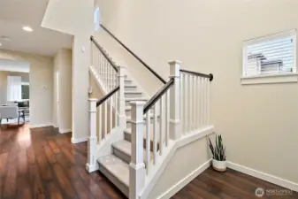 Bright entry spaces.