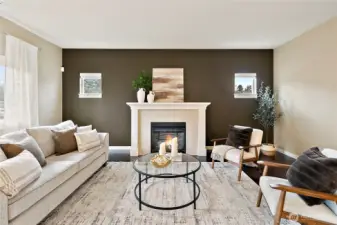 Bright and inviting great room with abundant natural light.