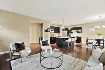 Open concept living space perfect for gatherings.