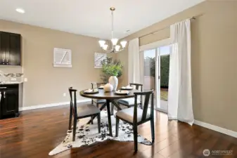 Dining space perfectly positioned for easy entertaining.