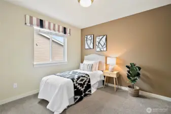 Cozy bedroom designed for comfort.