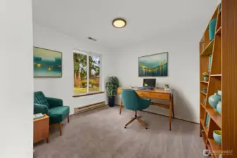 Virtually staged office space