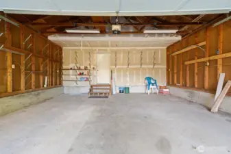 Two car garage