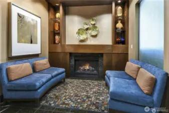 The reception desk provides 24-hour concierge service.