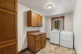 Make daily routines easier with this convenient upper-level laundry space