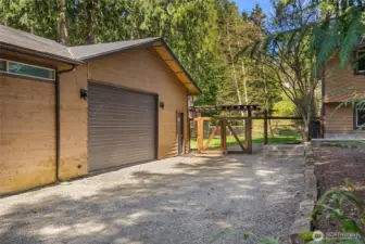 Plenty of room to park, store, and work all in one place