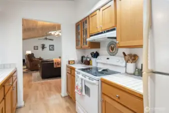 Kitchen toward living room