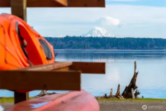 Rainier from boat ramp