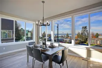 Dining Room with Gorgeous Water Views